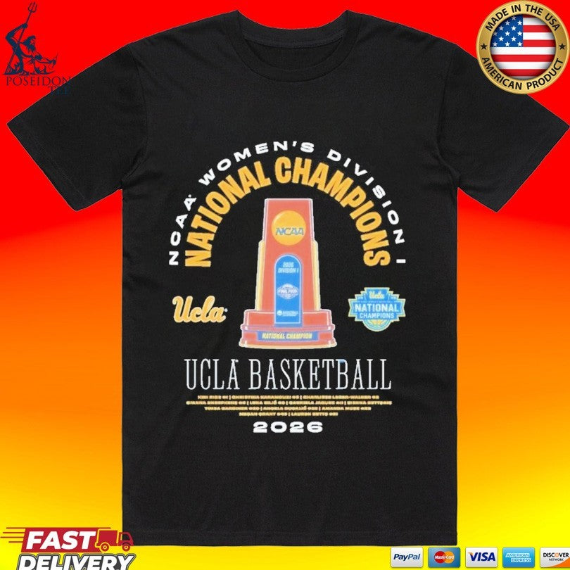 Ucla Bruins 2026 NCAA Women’s Basketball National Champions Legends Trophy T-shirt