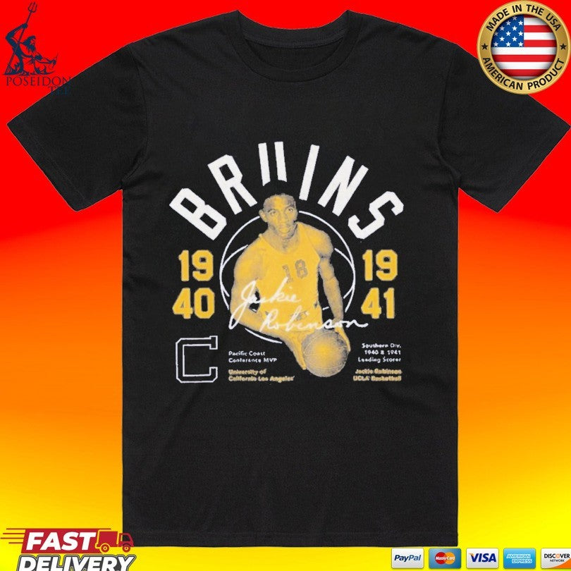 Ucla Jackie Robinson 1940-1941 Basketball Vintage T-shirt