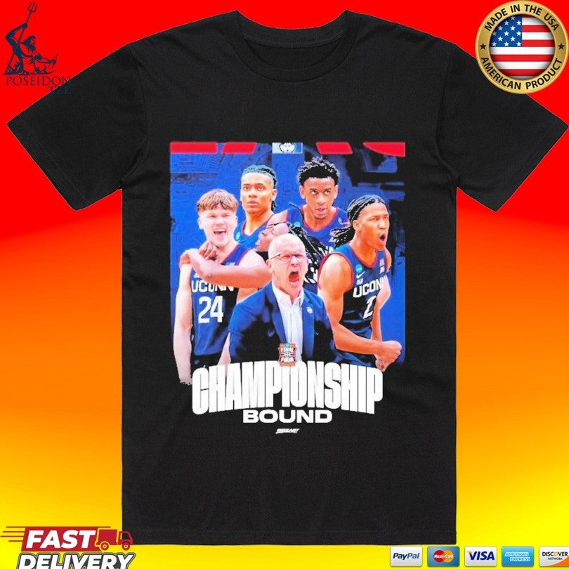 Uconn Huskies Mens Basketball Championship Bound 2026 NCAA Final Four In Indianapolis T-shirt