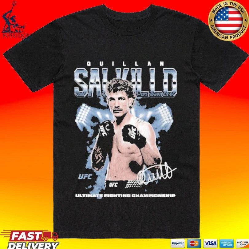 Ufc Black Quillan Salkilld Fighter Ultimate Fighting Championship T-shirt