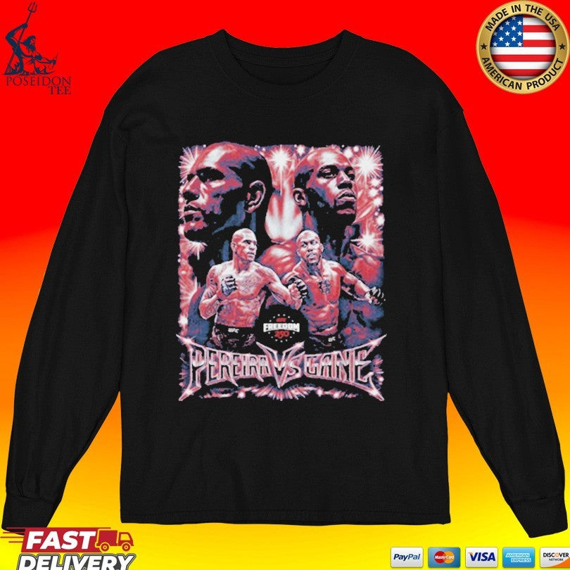 Ufc Freedom 250 Alex Pereira Vs. Ciryl Gane Vintage Grunge Wht T-shirt