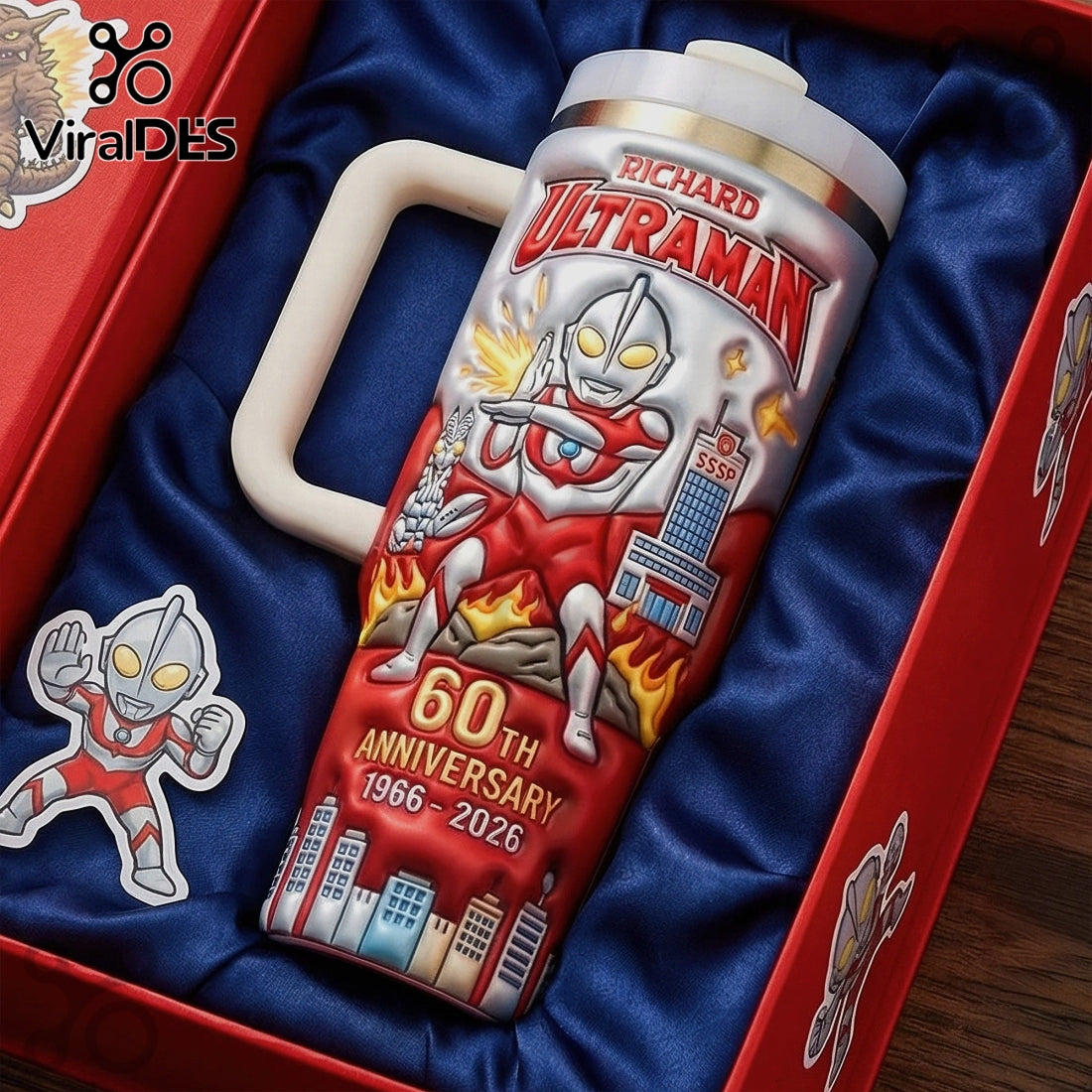 Ultraman 60th Anniversary Personalized Commemorative Stainless Steel Tumbler