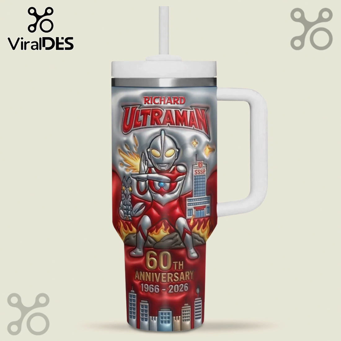 Ultraman 60th Anniversary Personalized Commemorative Stainless Steel Tumbler
