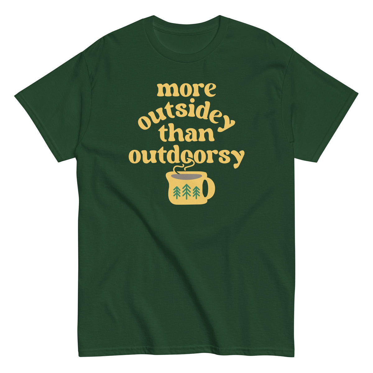 More Outsidey Than Outdoorsy Men's Classic Tee