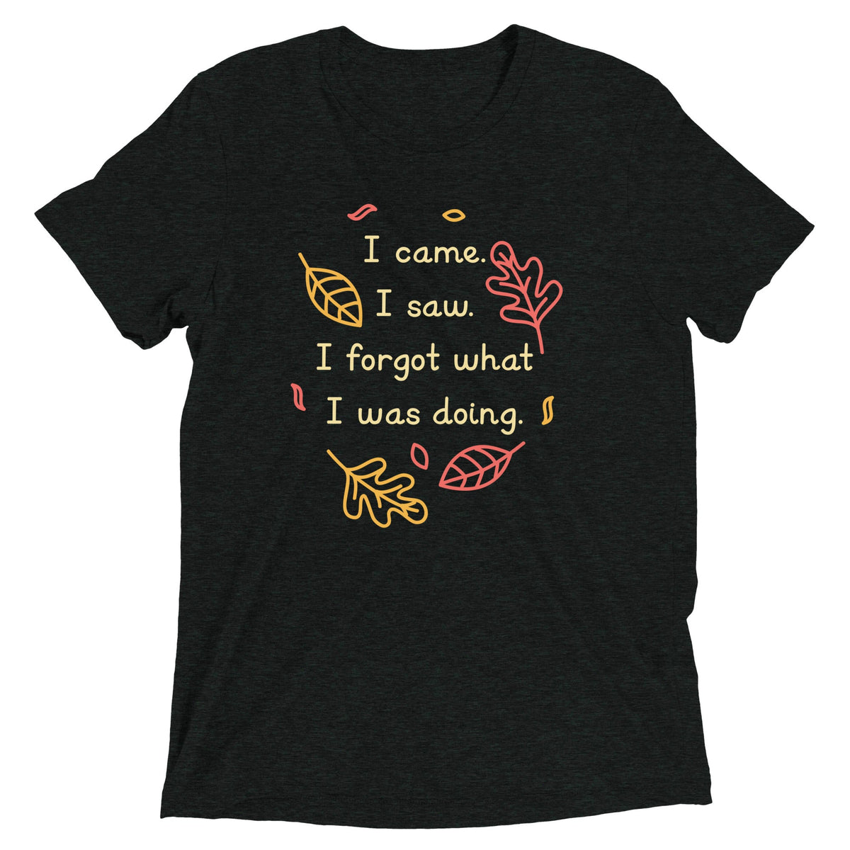 I Came. I Saw. I Forgot What I Was Doing. Men's Tri-Blend Tee