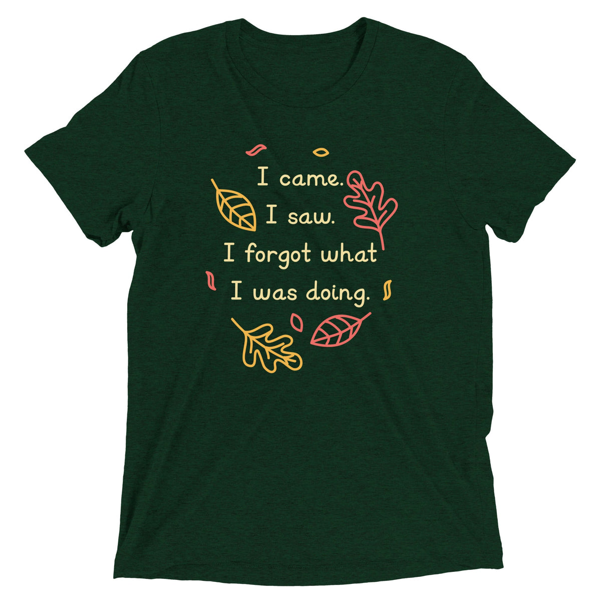 I Came. I Saw. I Forgot What I Was Doing. Men's Tri-Blend Tee