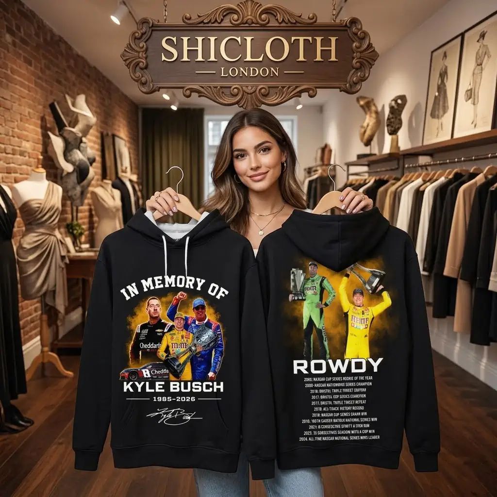 In Memory Of Kyle Busch Forever Rowdy Legends Never Lift Limited Hoodie