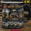 US Marines Corps Devil Dog Semper Fidelis Coffee Mug