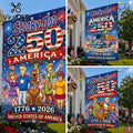 Scooby-Doo x America 250th Anniversary Patriotic Garden Flag