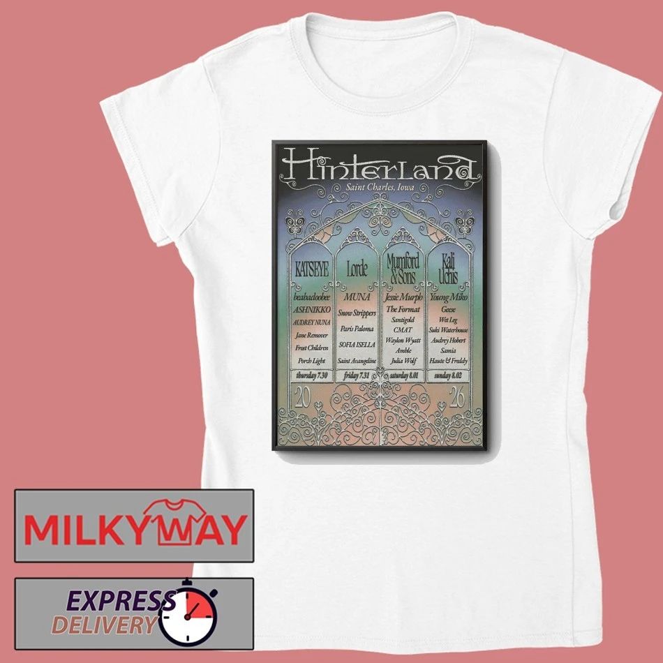 Hinterland Concert In St. Charles On Jul 30-Aug 2 2026 Poster shirt
