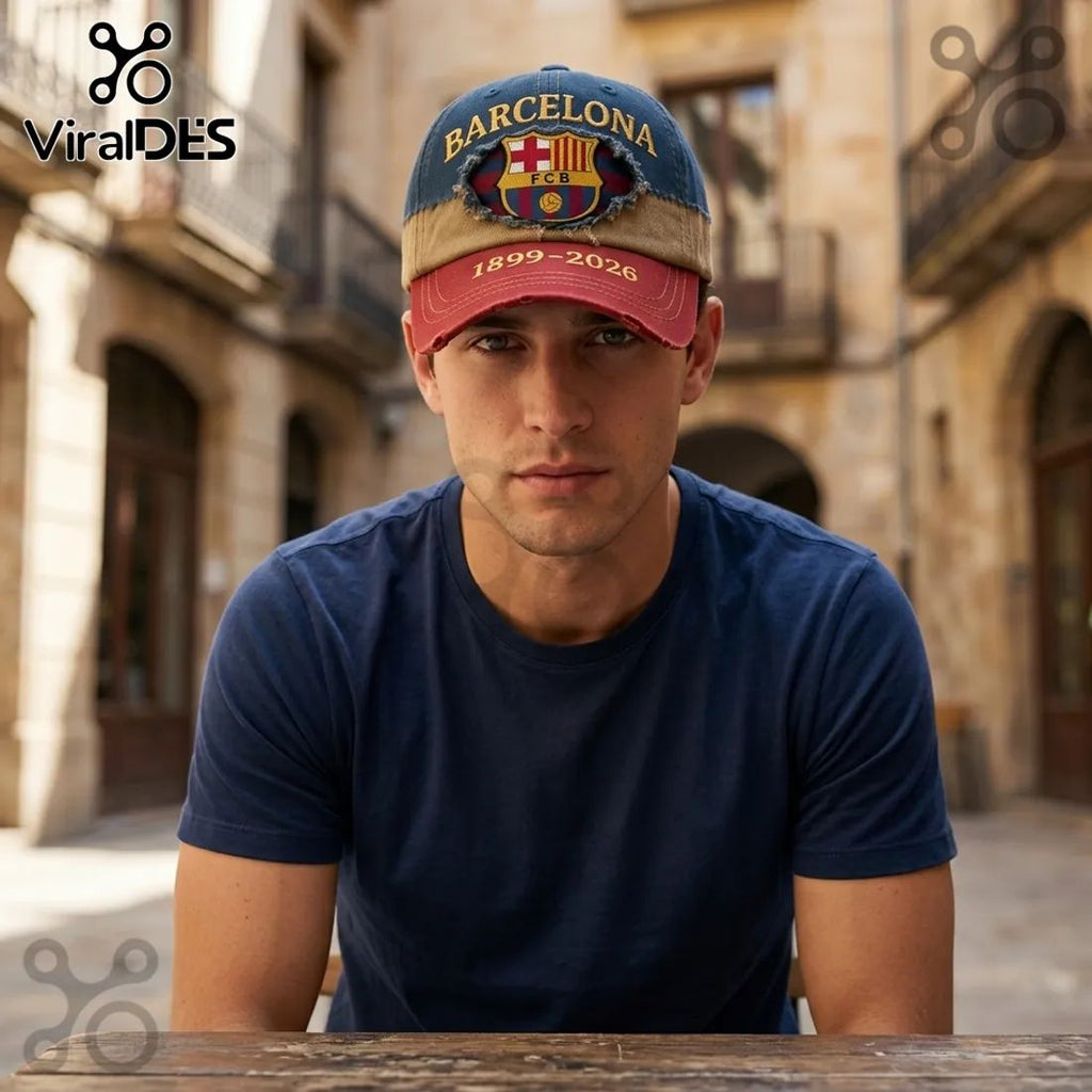 FC Barcelona Distressed Vintage 1899-2026 Cap
