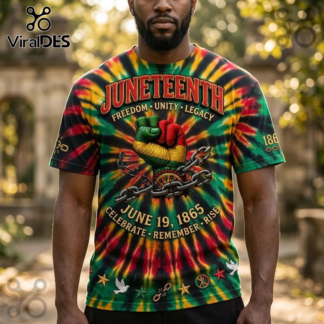 Juneteenth Freedom Legacy Cotton Short Sleeve T-Shirt