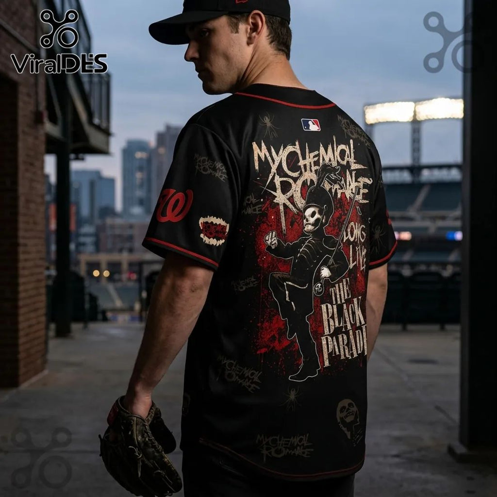 My Chemical Romance Washington Nationals Black Parade Baseball Jersey