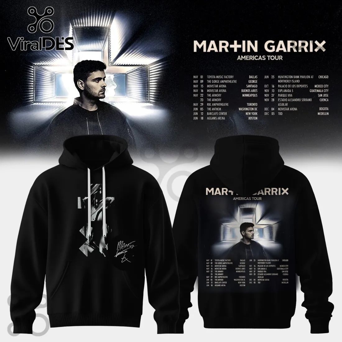 Martin Garrix Americas Tour Concert Graphic Hoodie