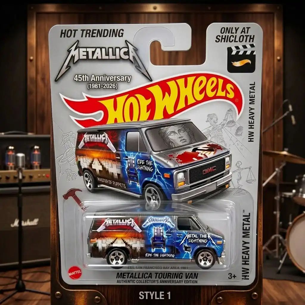 Wheels Metallica 45th Anniversary Commemorative 1980s Touring Van