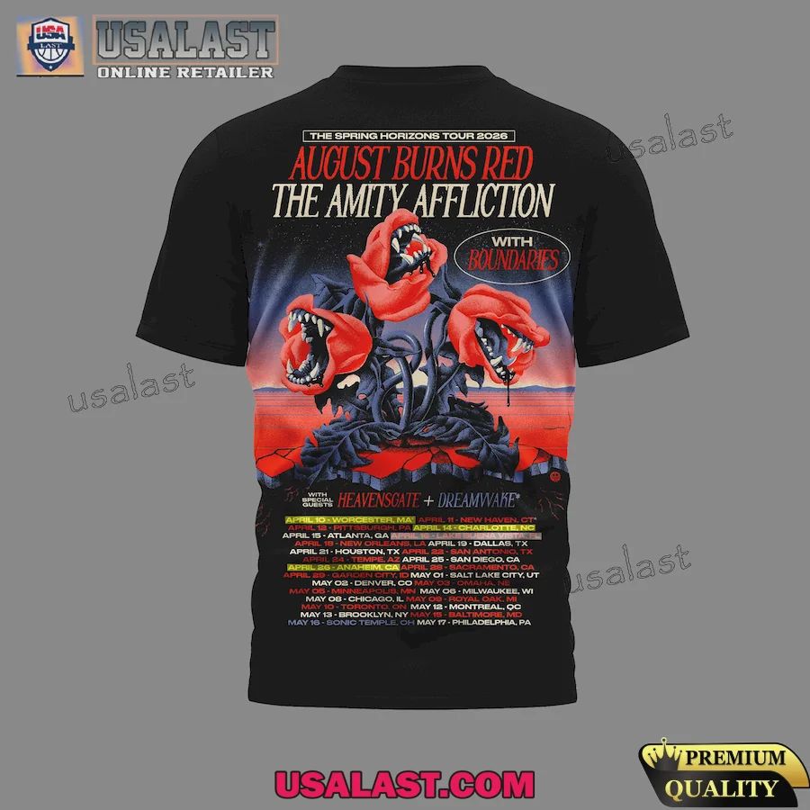 August Burns Red The Spring Horizons Tour 3D T-Shirt