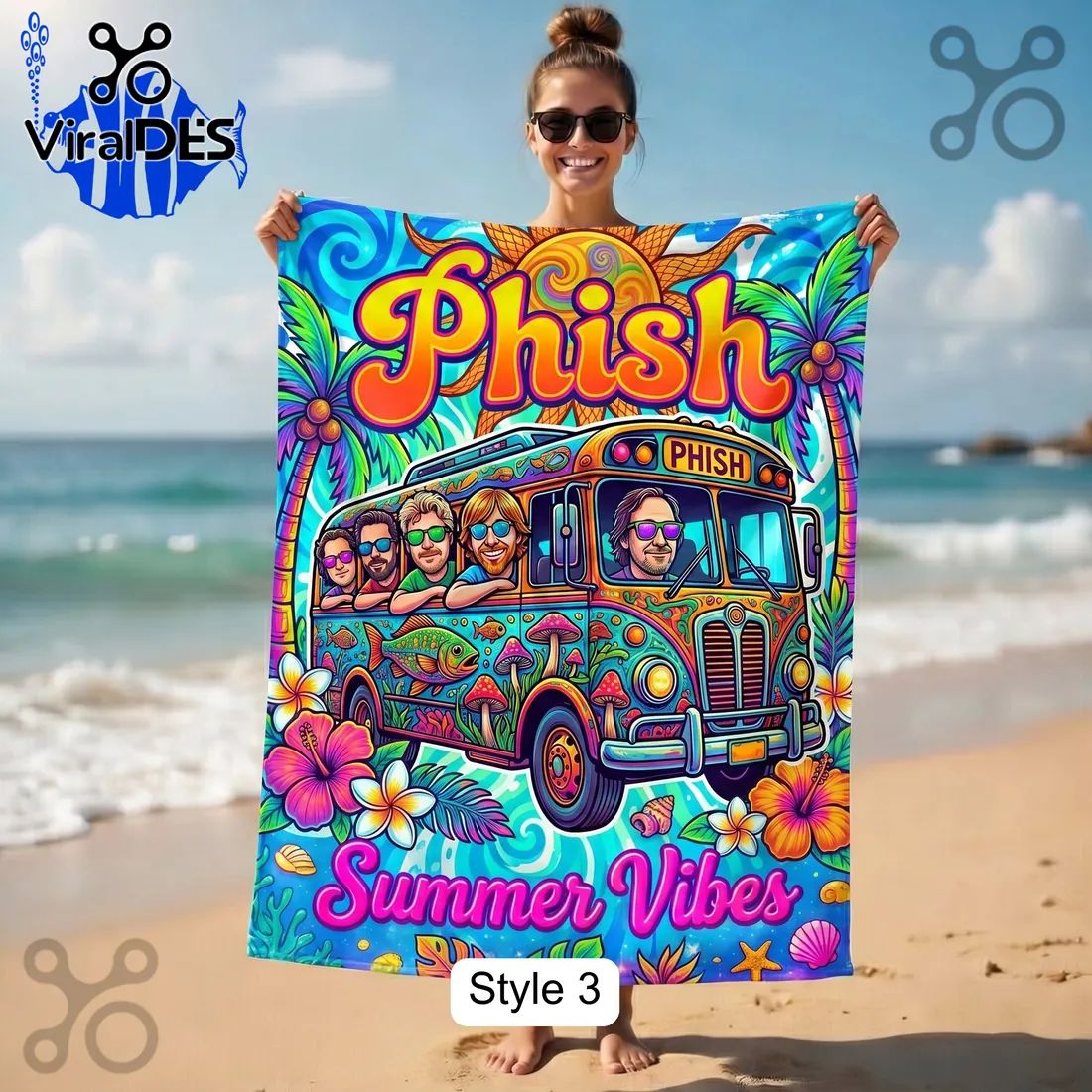 PHISH Summer Vibes Beach Towel