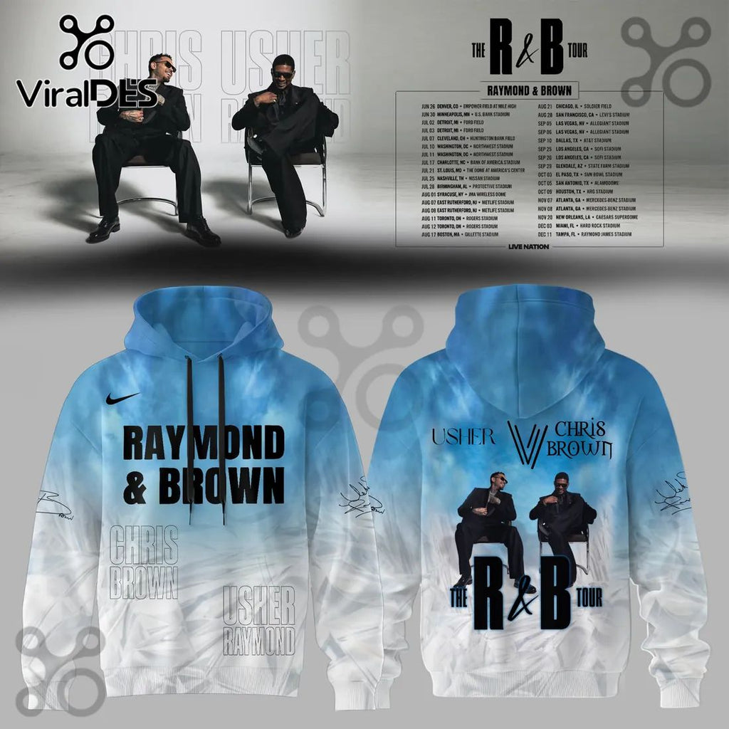 Usher Chris Brown R&B Tour Raymond & Brown Hoodie
