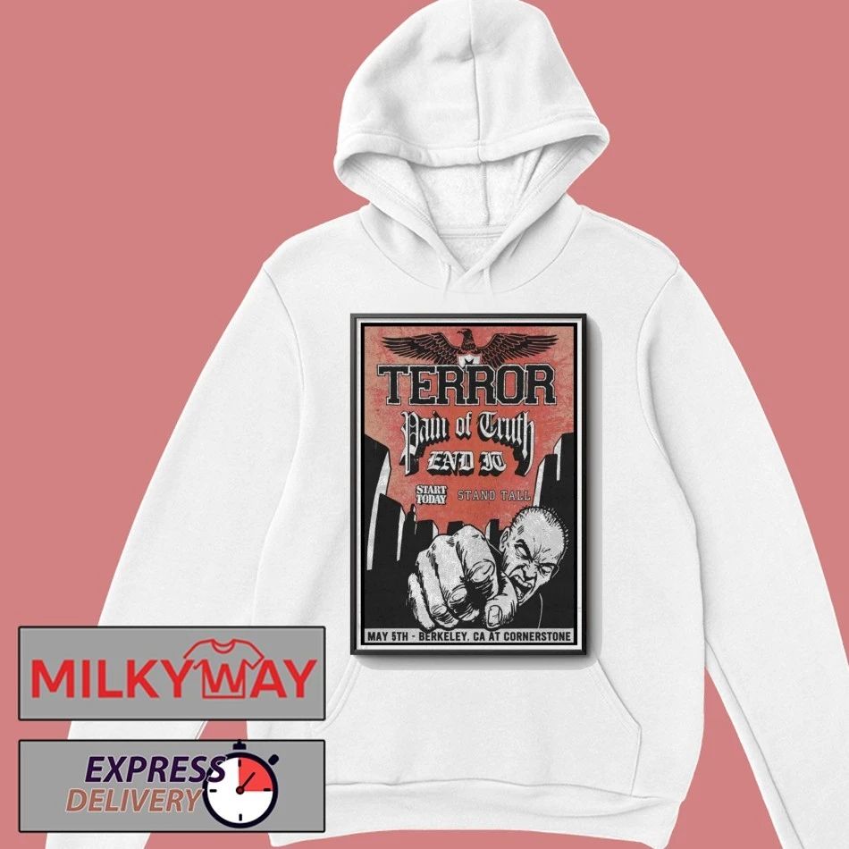 Limited Poster TERROR Berkeley, CA Shows May 05 2026 TOUR shirt