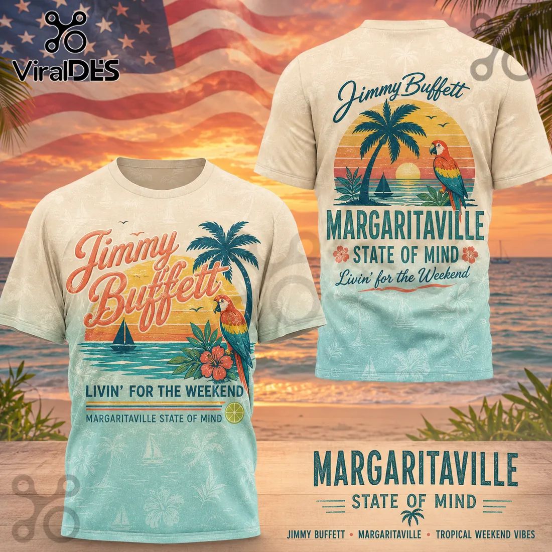 Premium Jimmy Buffett Margaritaville State of Mind Shirt