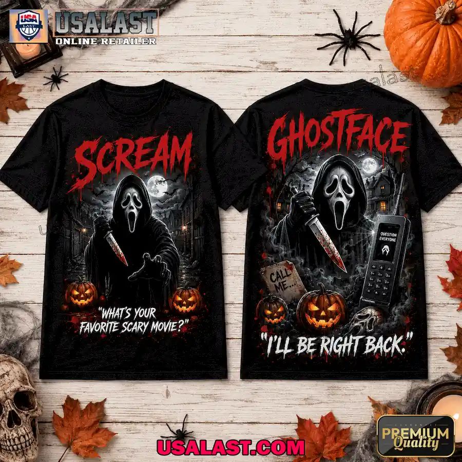 Scream Ghostface Halloween 3D Tee Shirt