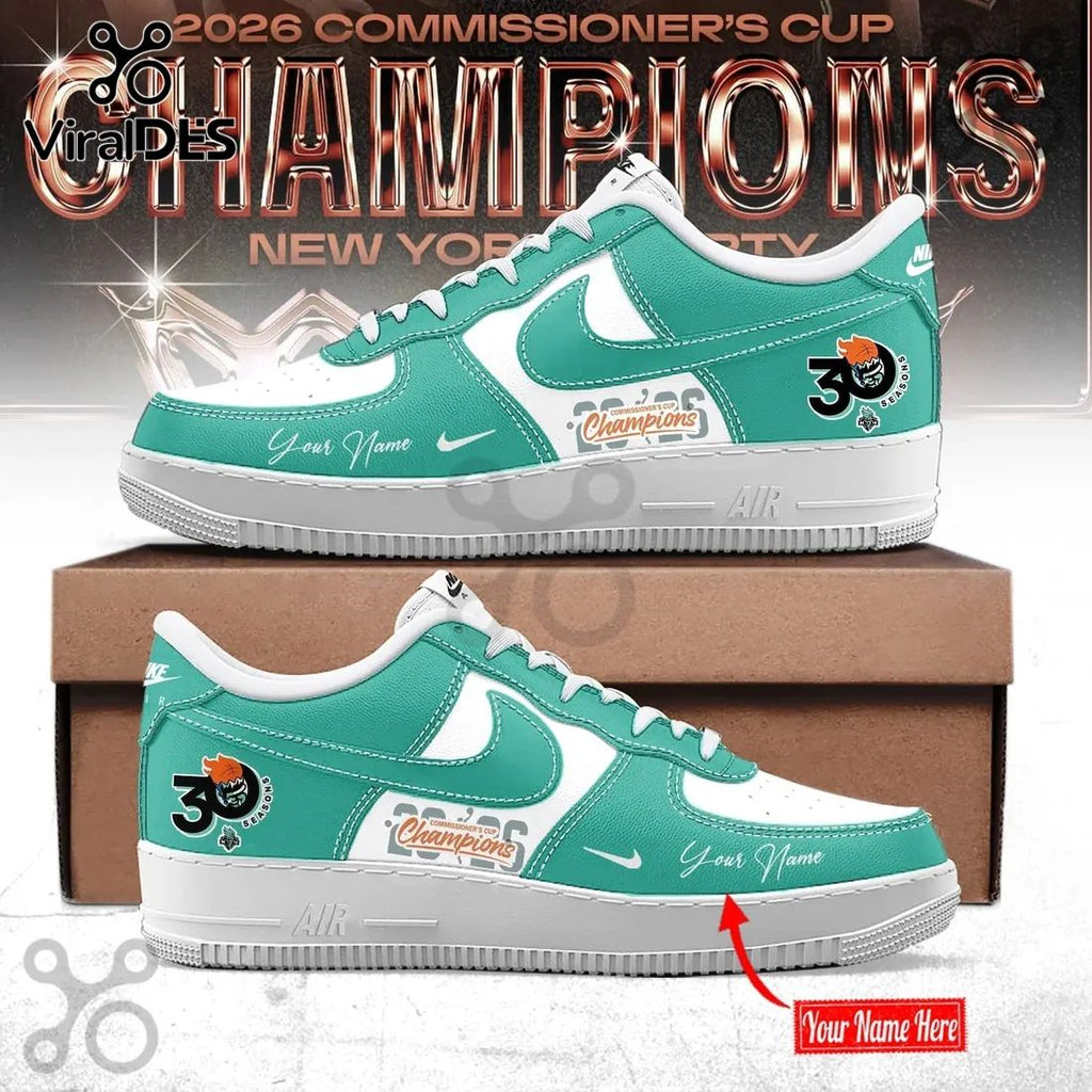 New York Liberty 2026 Champions Custom Name Air Force Sneakers