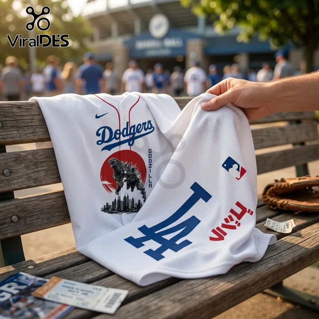 Godzilla Minus One x Los Angeles Dodgers 2026 Baseball Jersey