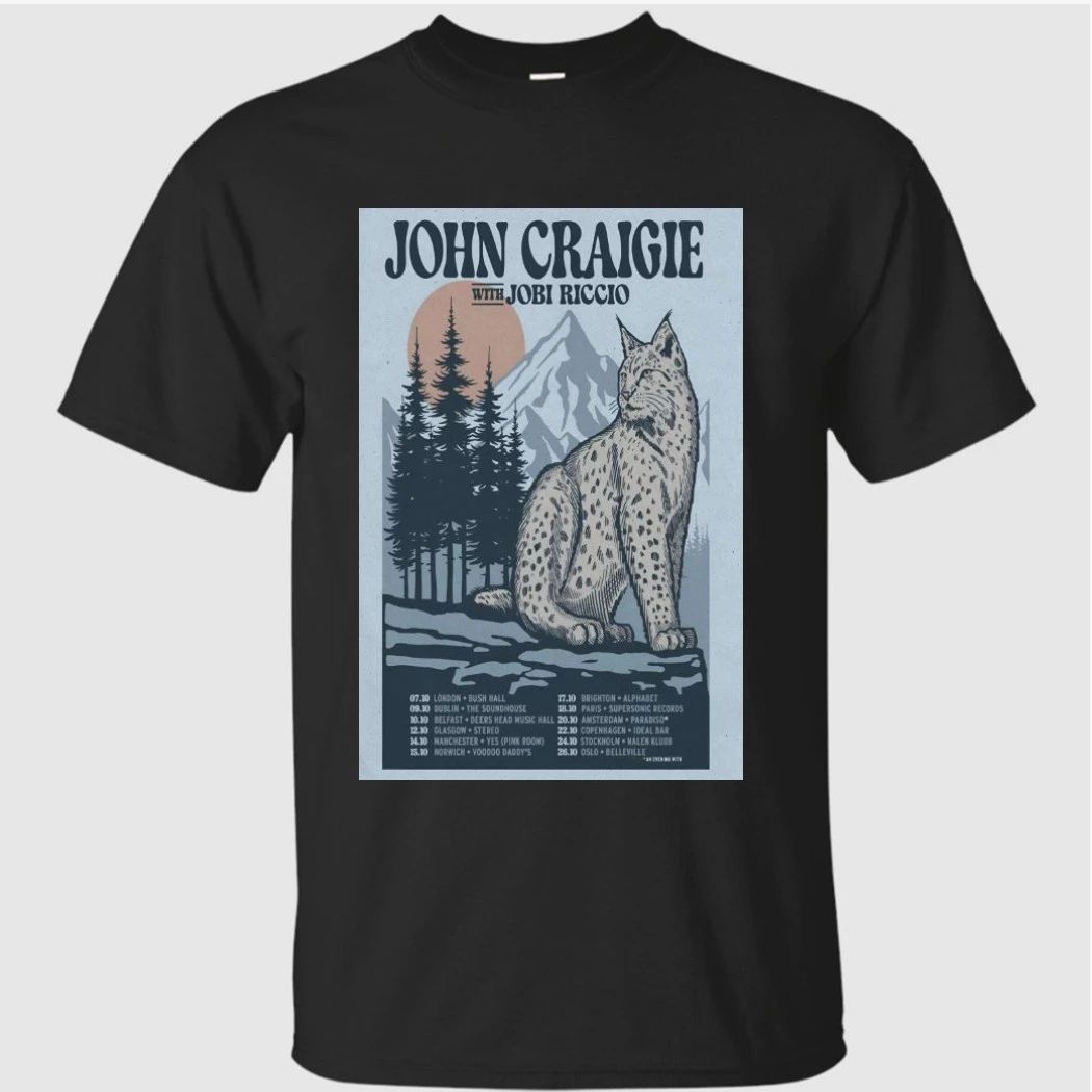 John Craigie With Jobi Riccio EU October 2026 Tour Shirt
