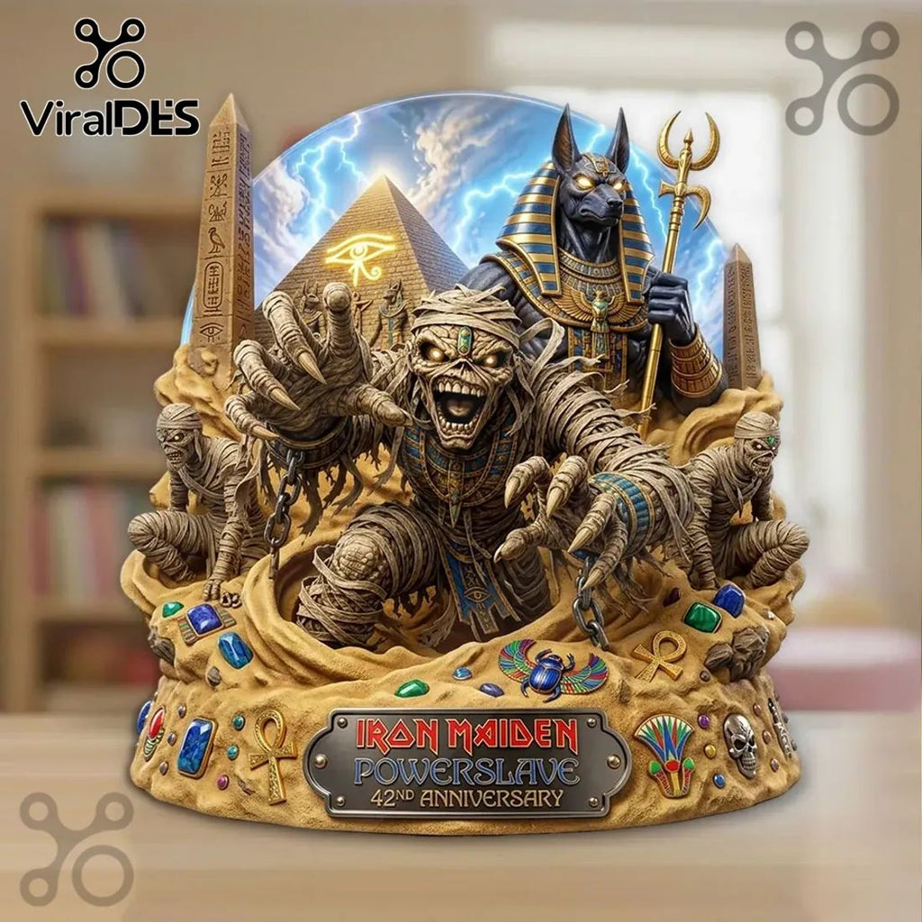 Iron Maiden Powerslave 42nd Anniversary Sculpted Resin Diorama Statue