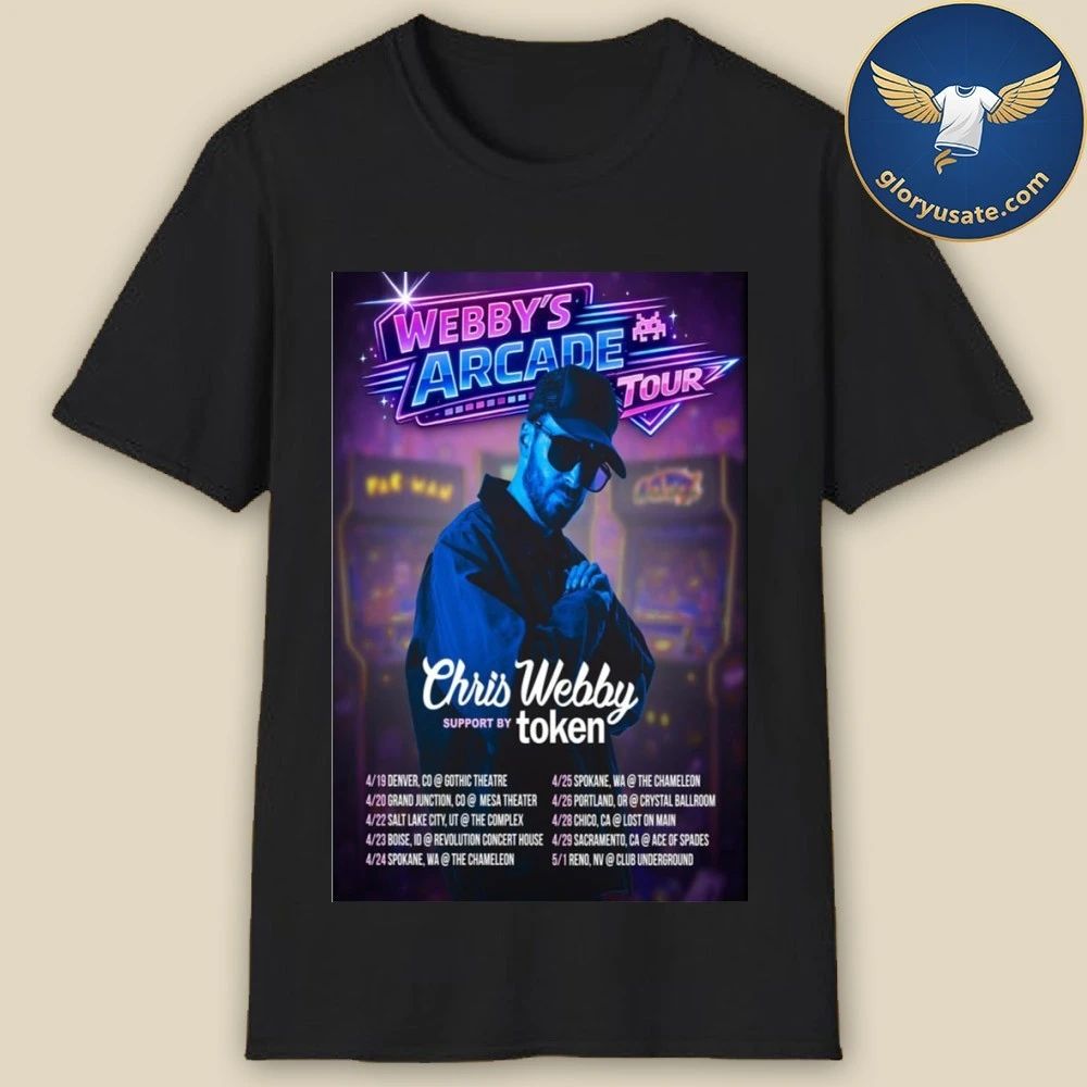 Chris Webby The Webby’s Arcade Tour 2026 Poster Shirt