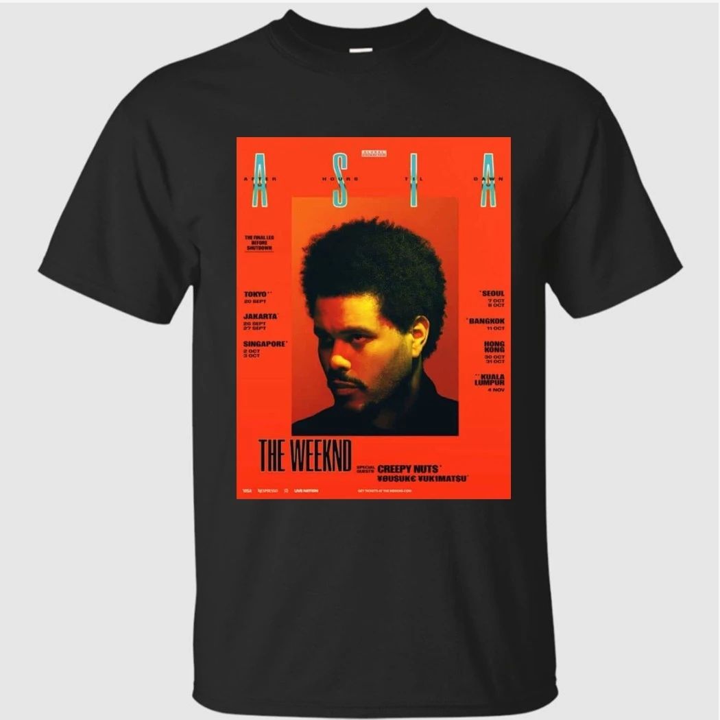 The Weeknd After Hours Til Dawn Tour 2026 Live In Asia Dates List Kicks Off In Tokyo On September 20 High-Quality Poster Shirt