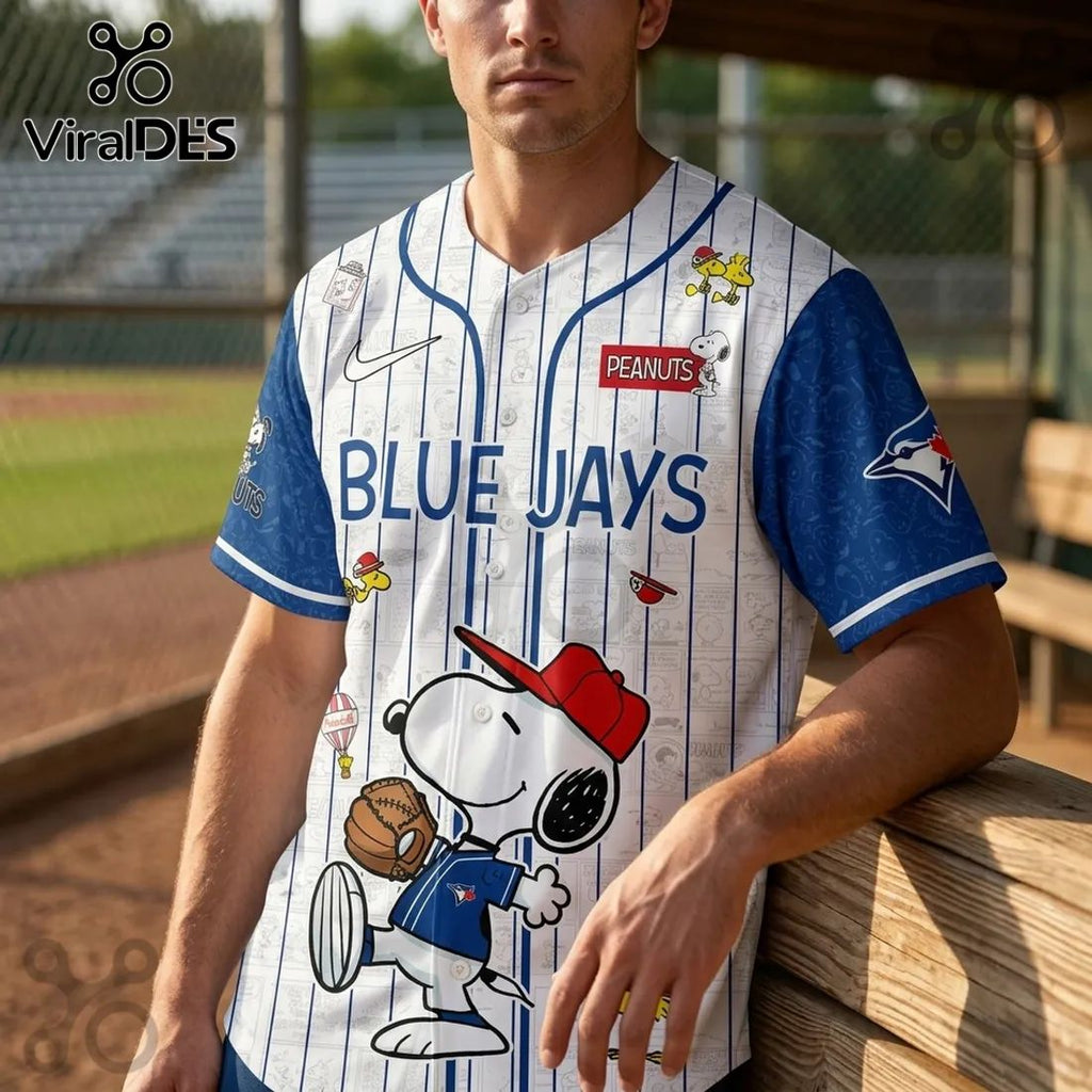 Peanuts x Toronto Blue Jays Night Limited Edition Baseball Jersey