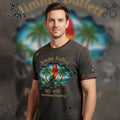 Jimmy Buffett Parrothead Est. 1973 Distressed Tropical Parrot Graphic T-Shirt