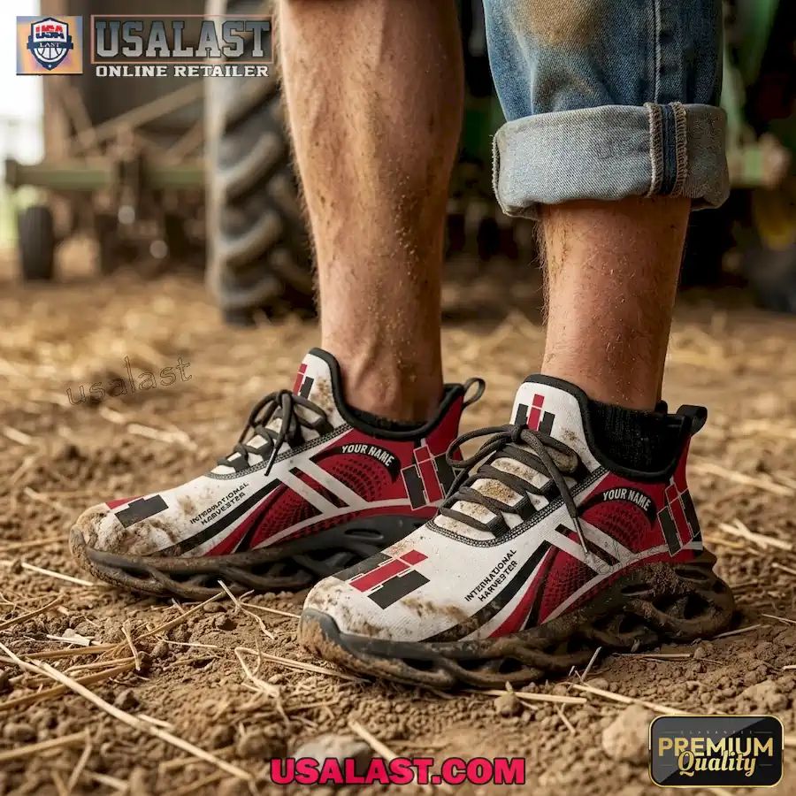 International Harvester Tractor Personalized Max Soul Shoes