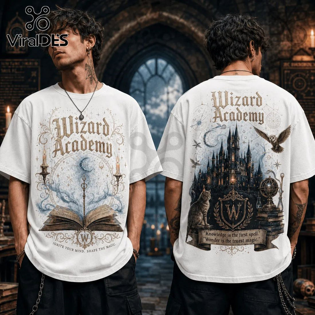 Wizard Academy Magic Castle Casual T-Shirt