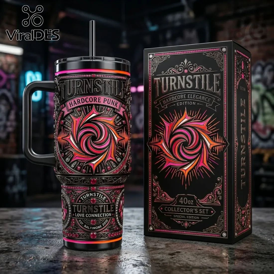 Turnstile Hardcore Punk Love Connection 40oz Stanley Tumbler
