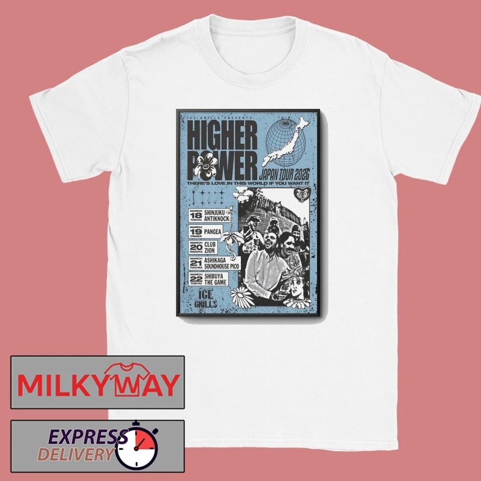 Higher Power Japan Tour 2026 Poster shirt