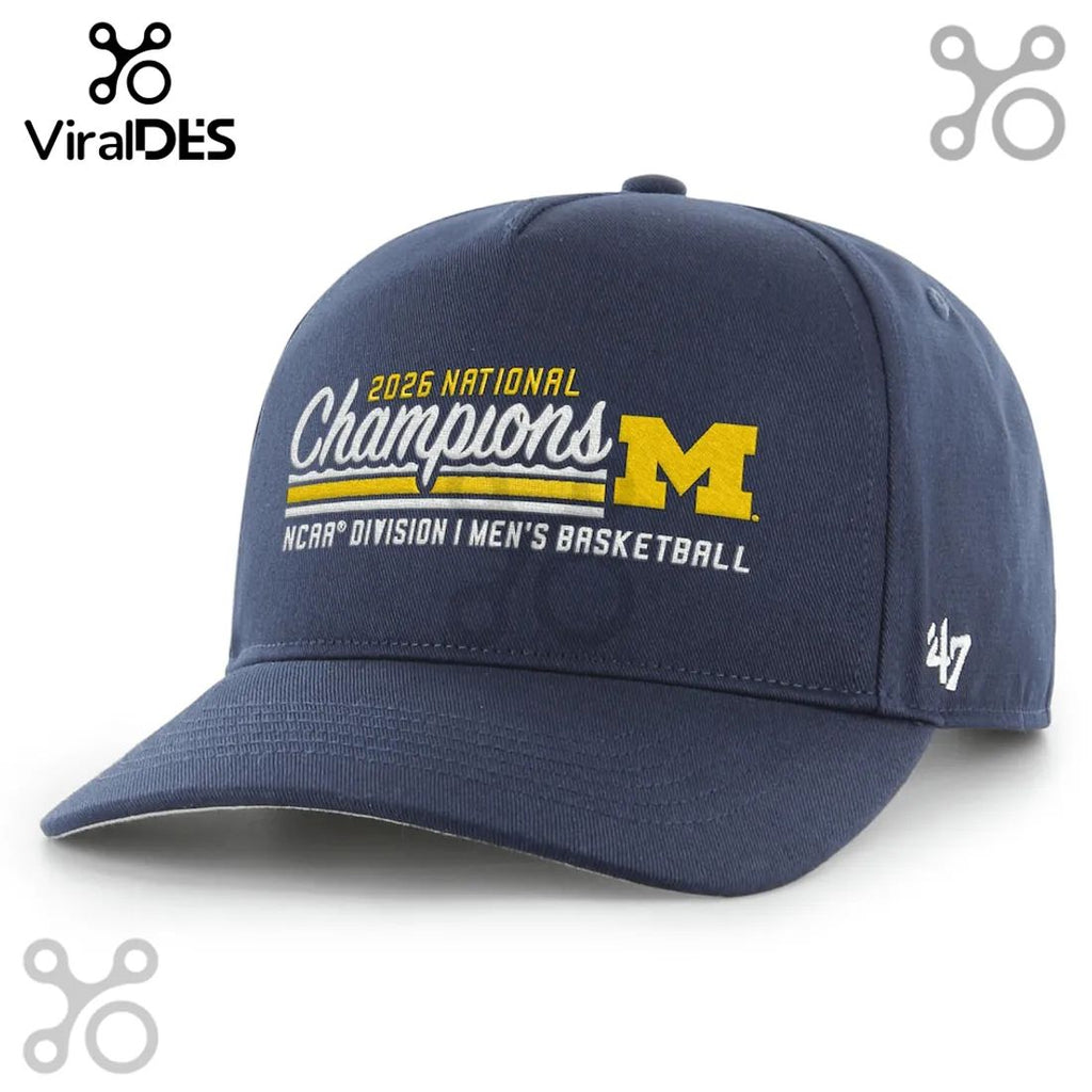 Michigan Wolverines 2026 National Champions NCAA Men’s Basketball Baseball Cap