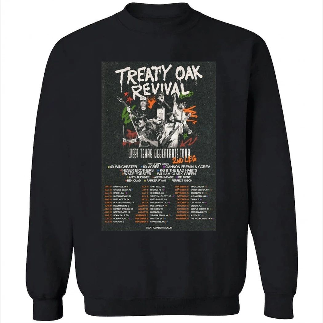 Treaty Oak Revival Summer Tour 2026 Poster Shirt