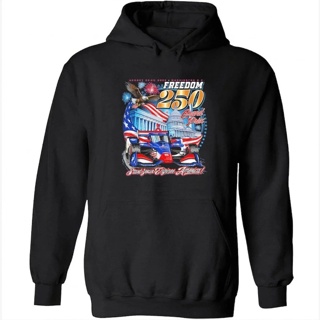 Indycar Merch 2026 Freedom 250 Grand Prix Graphic T-Shirt
