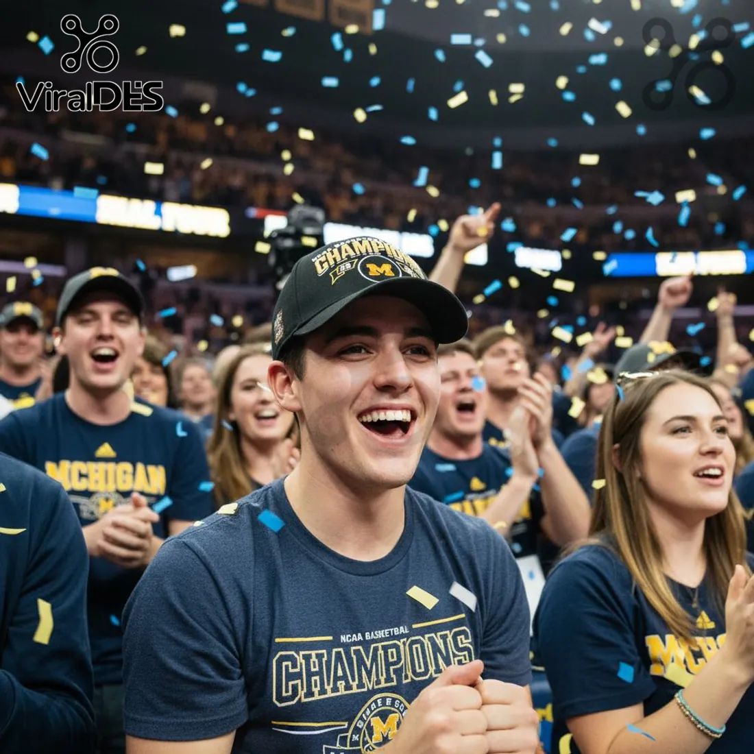 Michigan Wolverines NCAA Basketball National Champions 2026 Baseball Cap