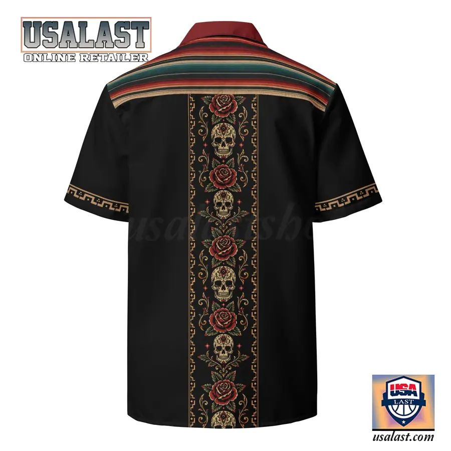 El Jefe Azteca Guayabera Summer Hawaiian Shirt