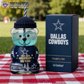 Dallas Cowboys 66th Anniversary Collectible Bear Glass Cup