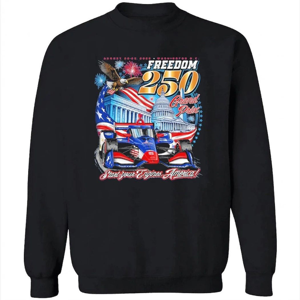 Indycar Merch 2026 Freedom 250 Grand Prix Graphic T-Shirt