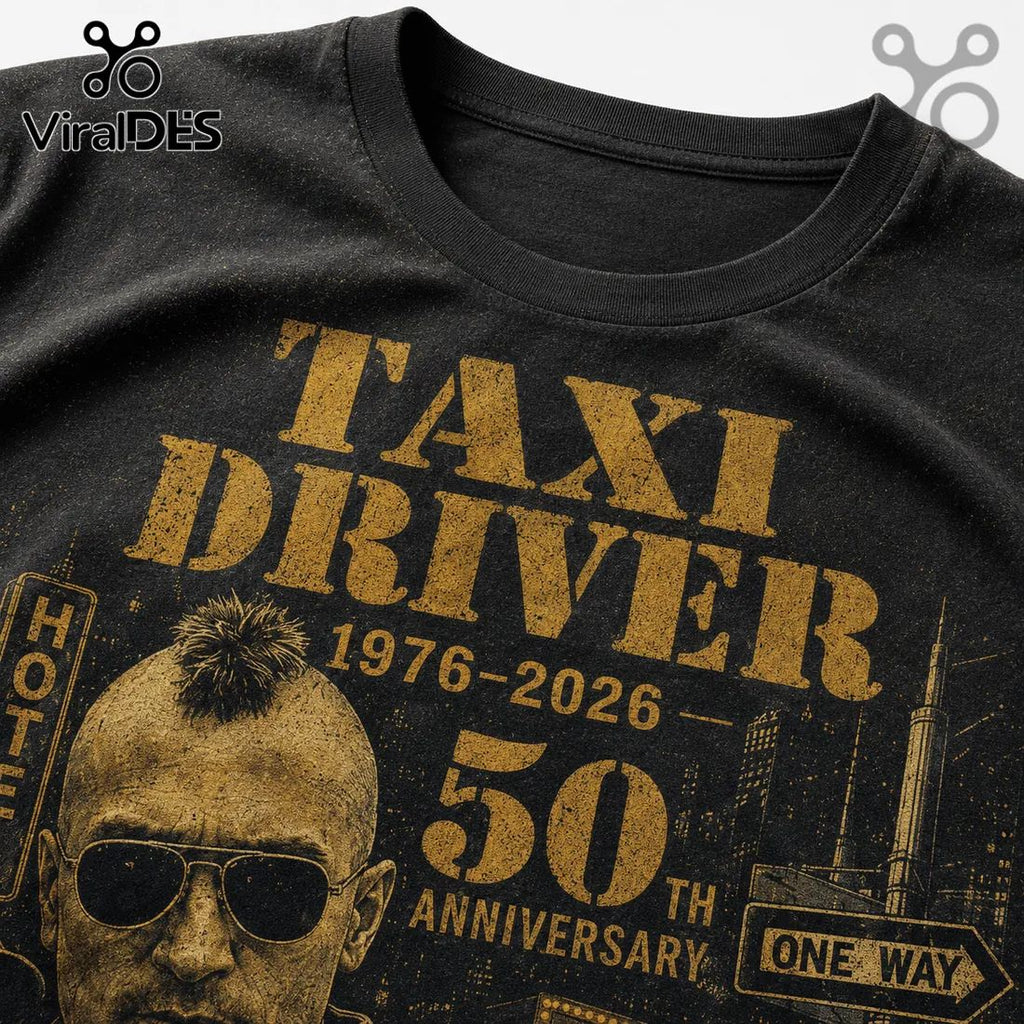 Taxi Driver 50th Anniversary 1976-2026 Travis Bickle T-Shirt