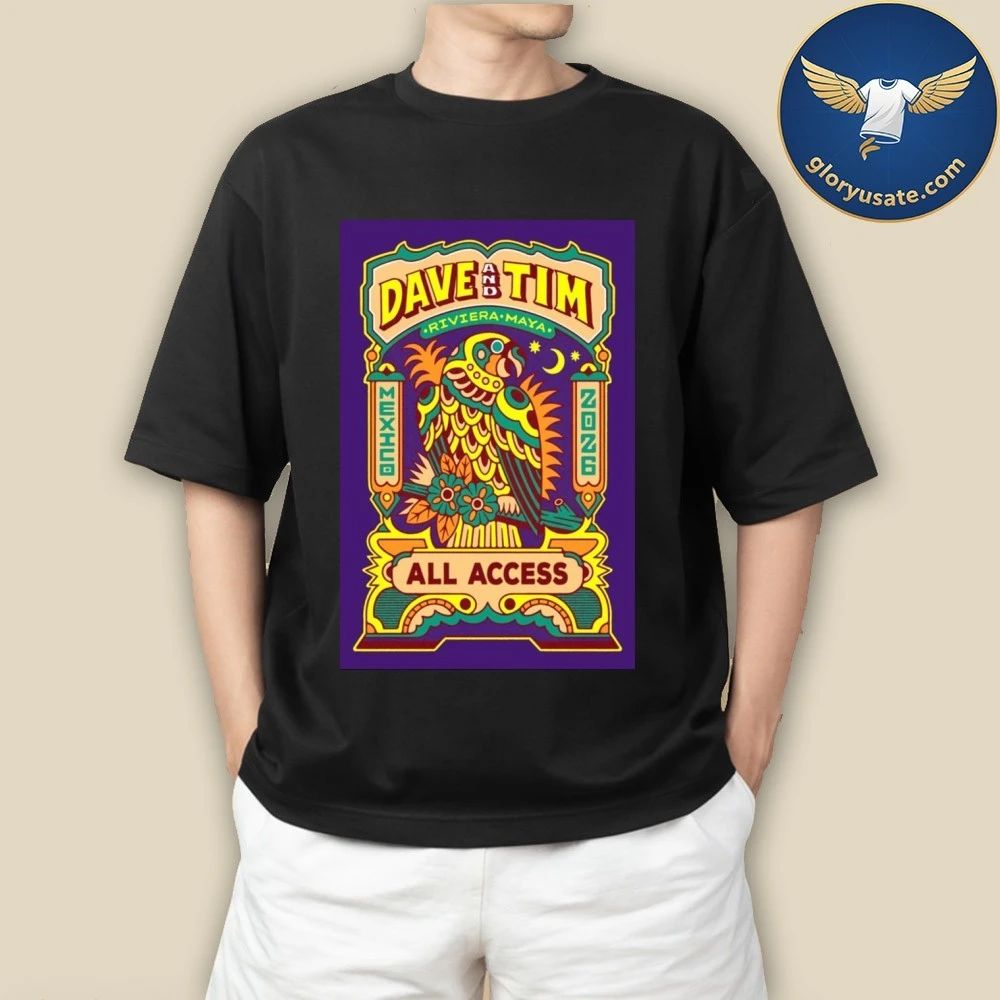 Dave & Tim Riviera Maya 2026 Tour Poster Shirt