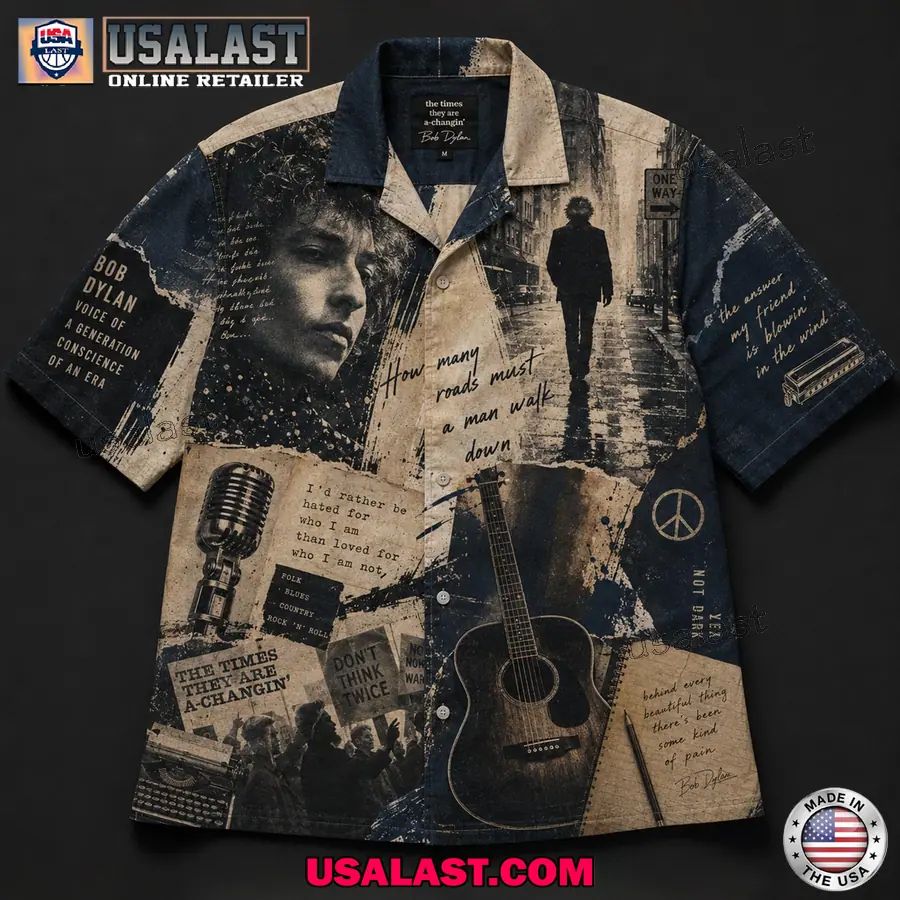 Bob Dylan Vintage Classic Hawaiian Shirt