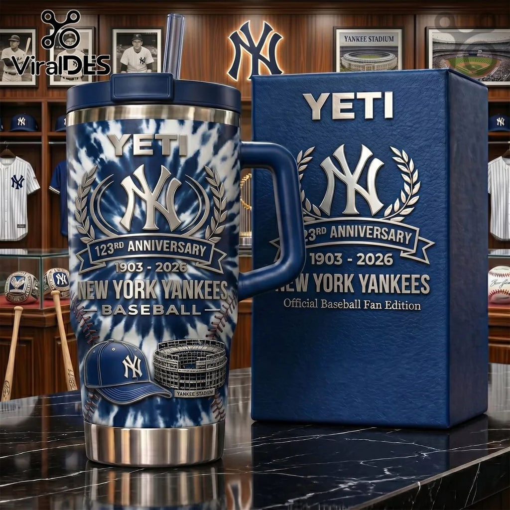 YETI x New York Yankees 123rd Anniversary Stainless Steel Tumbler