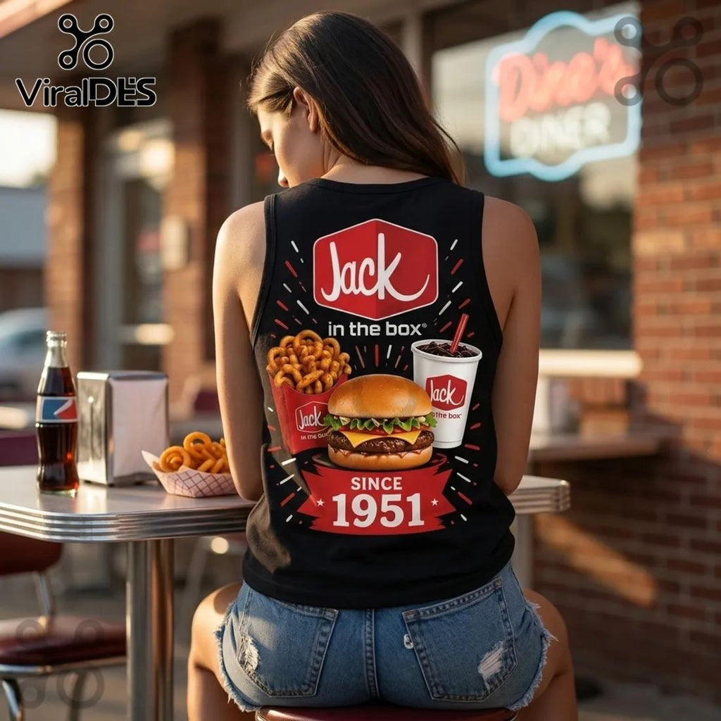 Jack in the Box Retro 1951 Logo V-Neck Tank Top