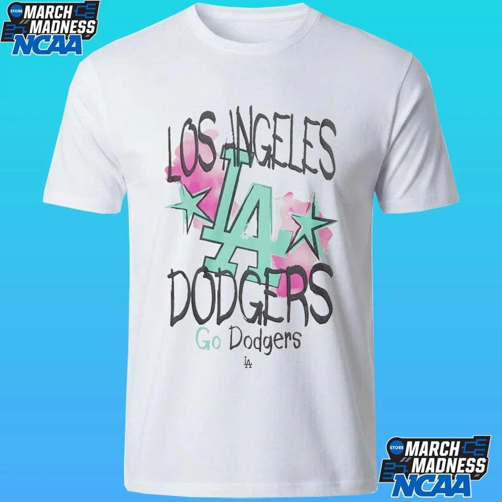 New Era Los Angeles Dodgers Go Dodgers Watercolor Shirt